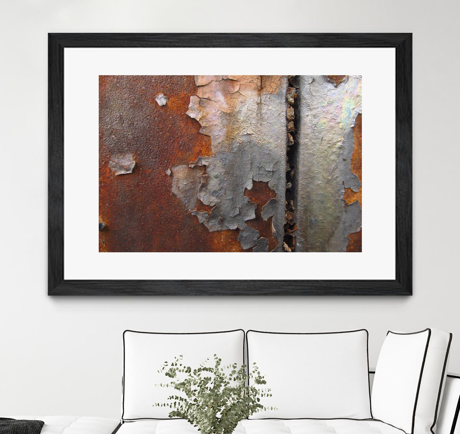 Rusty Panel  Rouille III by Jean-François Dupuis on GIANT ART - orange abstract artiste québécois