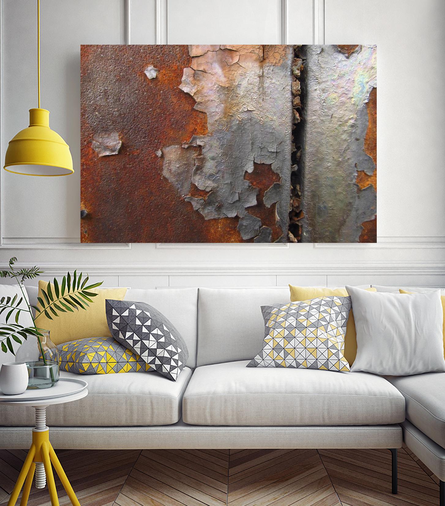 Rusty Panel  Rouille III by Jean-François Dupuis on GIANT ART - orange abstract artiste québécois