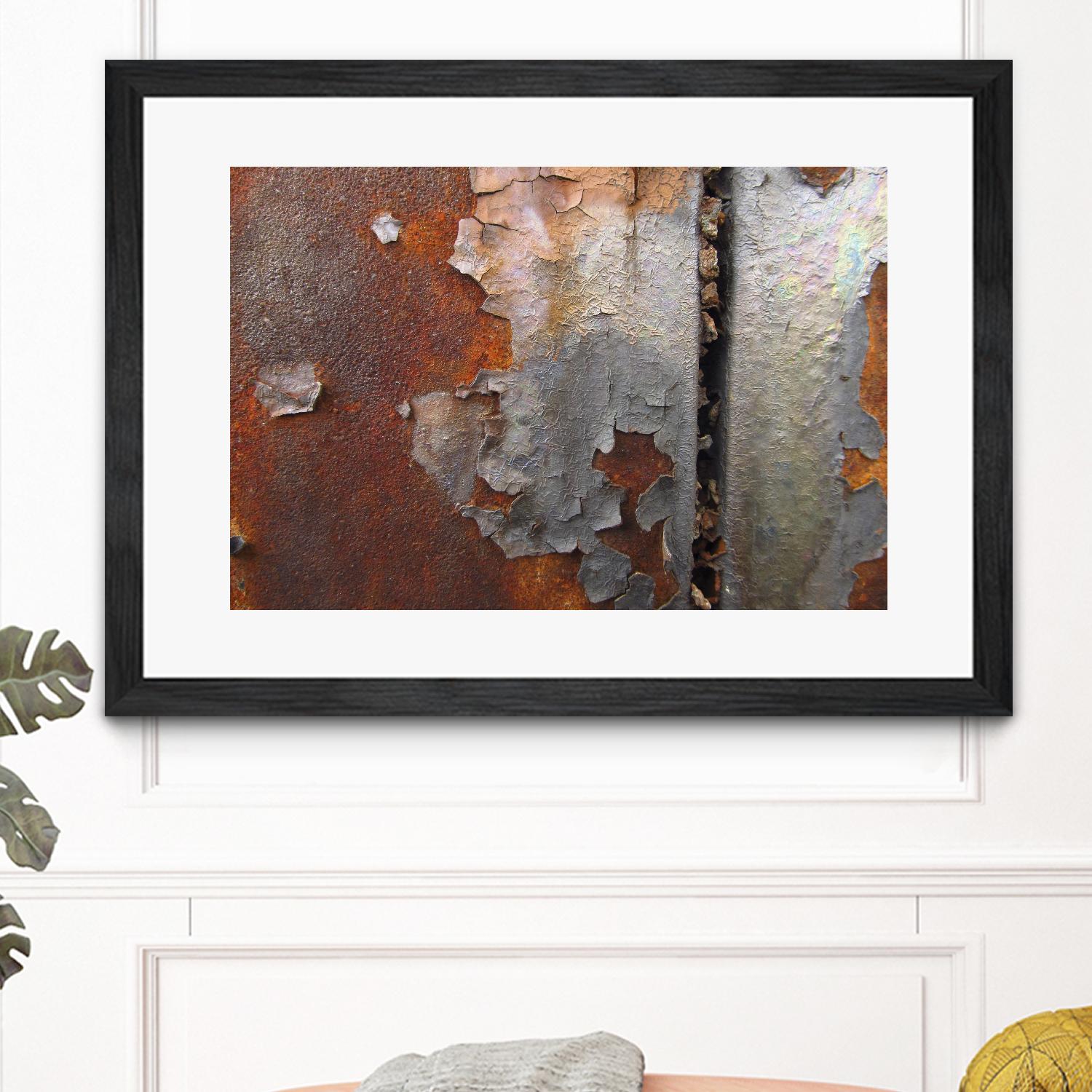 Rusty Panel  Rouille III by Jean-François Dupuis on GIANT ART - orange abstract artiste québécois