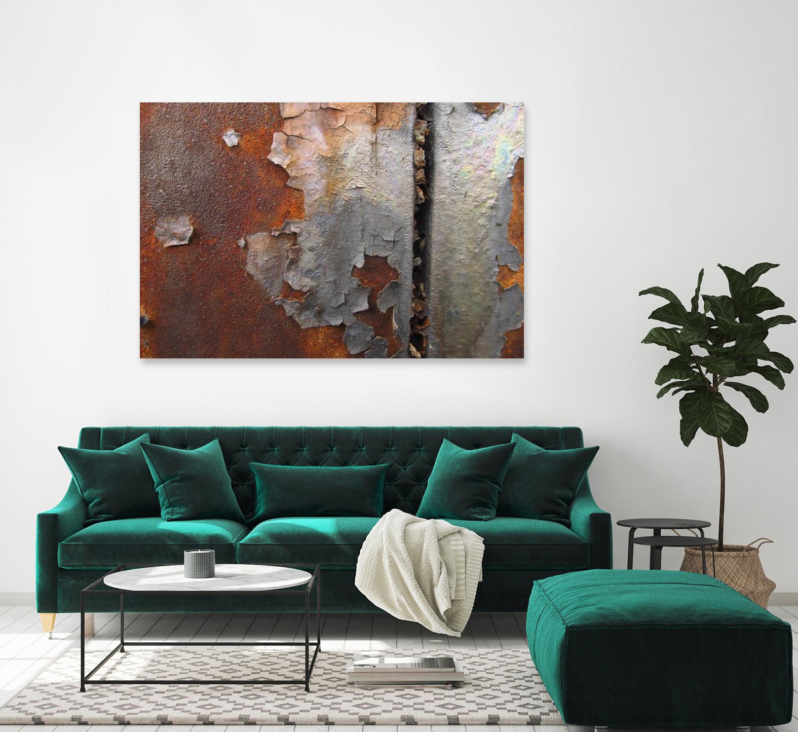 Rusty Panel  Rouille III by Jean-François Dupuis on GIANT ART - orange abstract artiste québécois