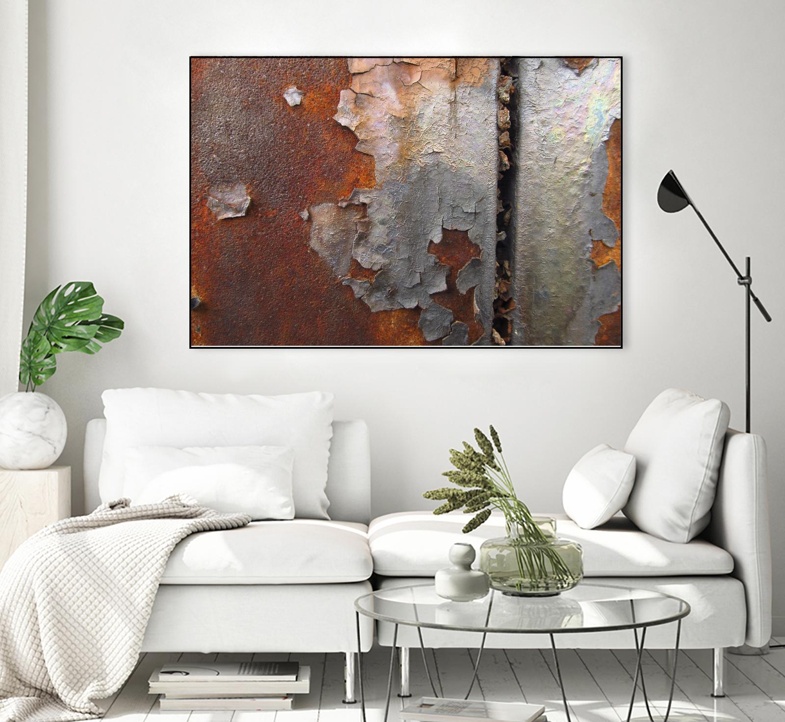 Rusty Panel by Jean-François Dupuis on GIANT ART - orange abstract artiste québécois