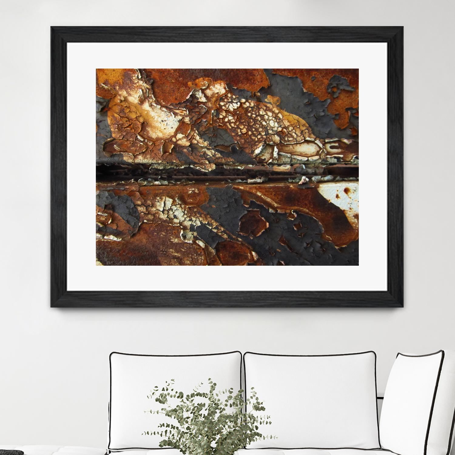 Rusty Panel Rouille V by Jean-François Dupuis on GIANT ART - orange abstract rust