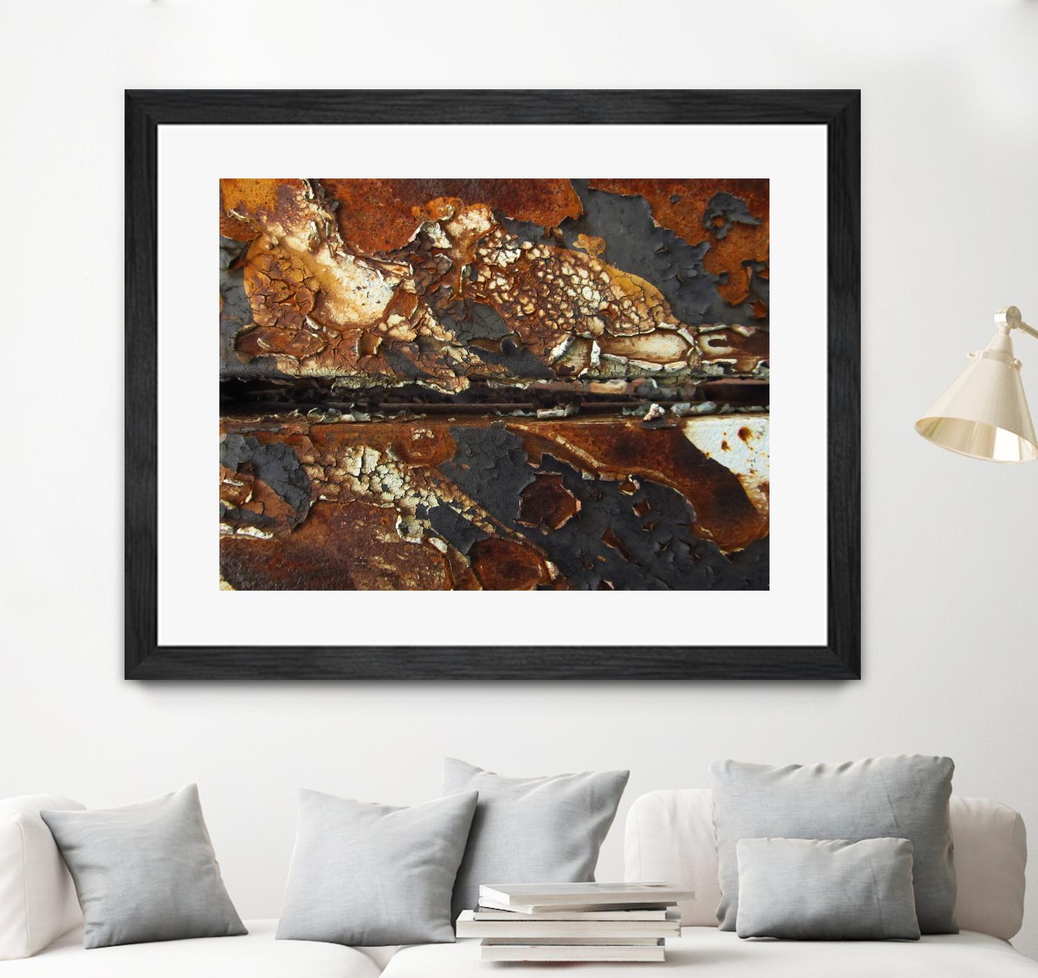 Rusty Panel Rouille V by Jean-François Dupuis on GIANT ART - orange abstract rust