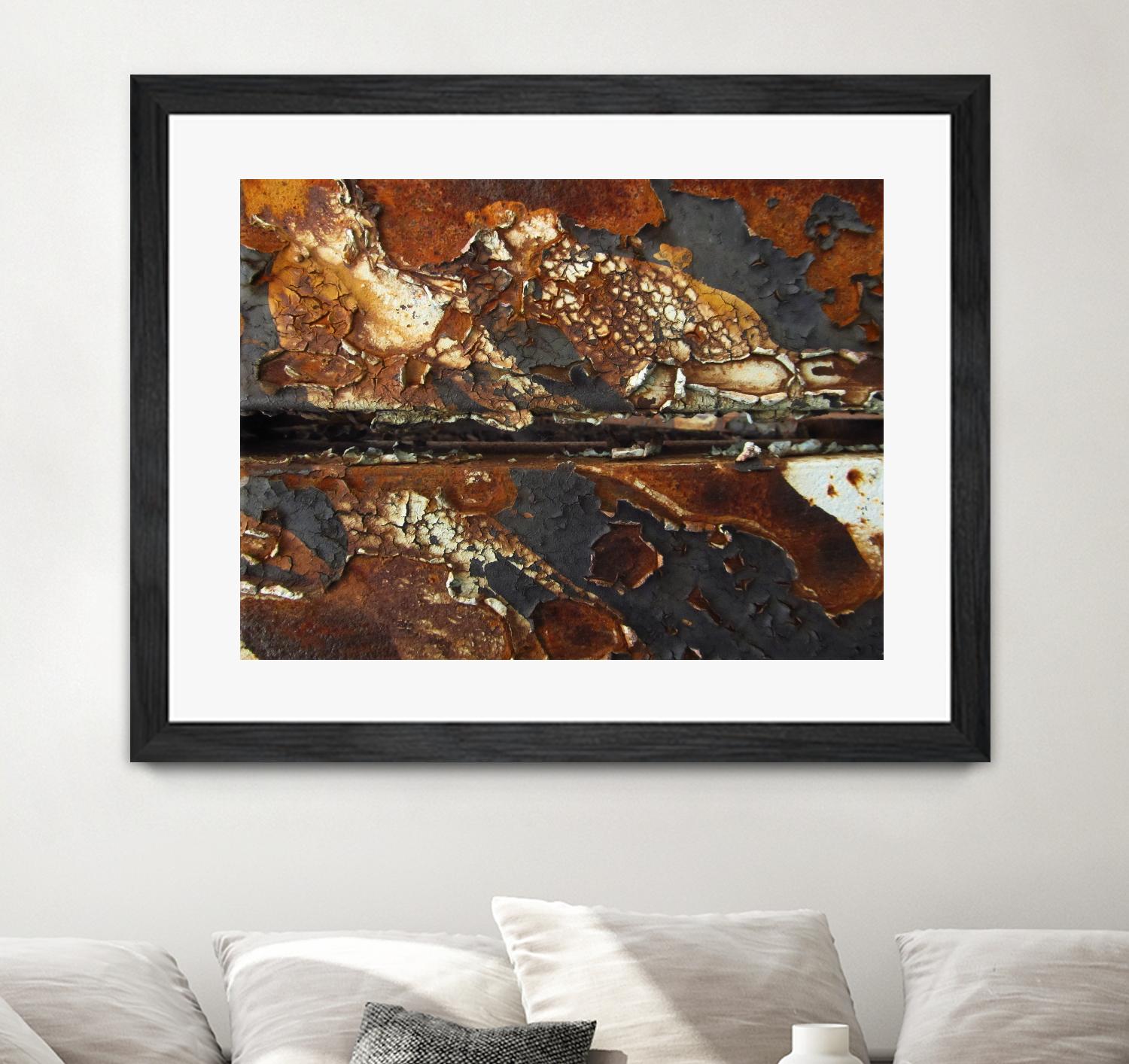 Rusty Panel Rouille V by Jean-François Dupuis on GIANT ART - orange abstract rust