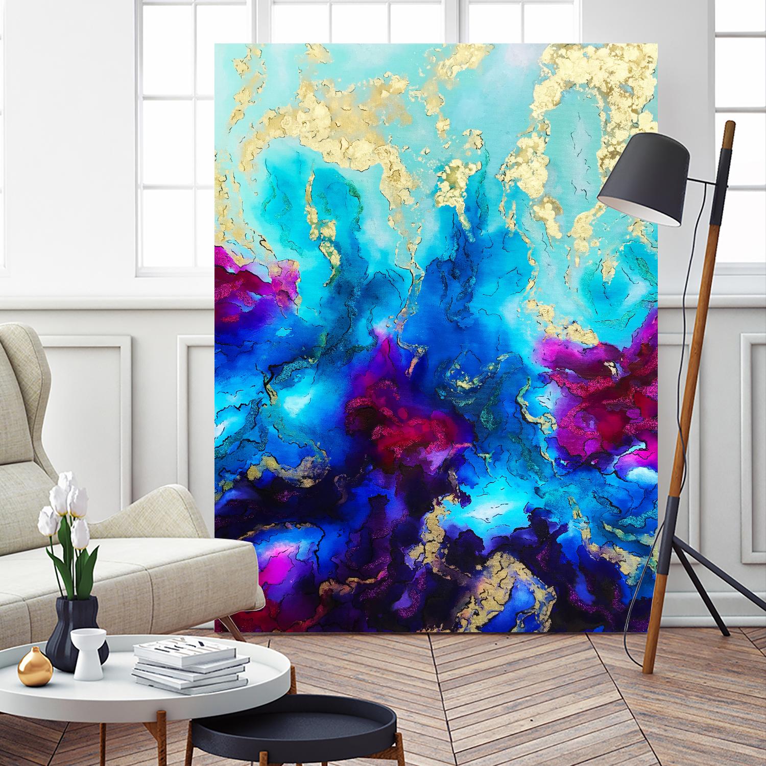 Al Magisti by Alyson Mccrink on GIANT ART - blue abstract