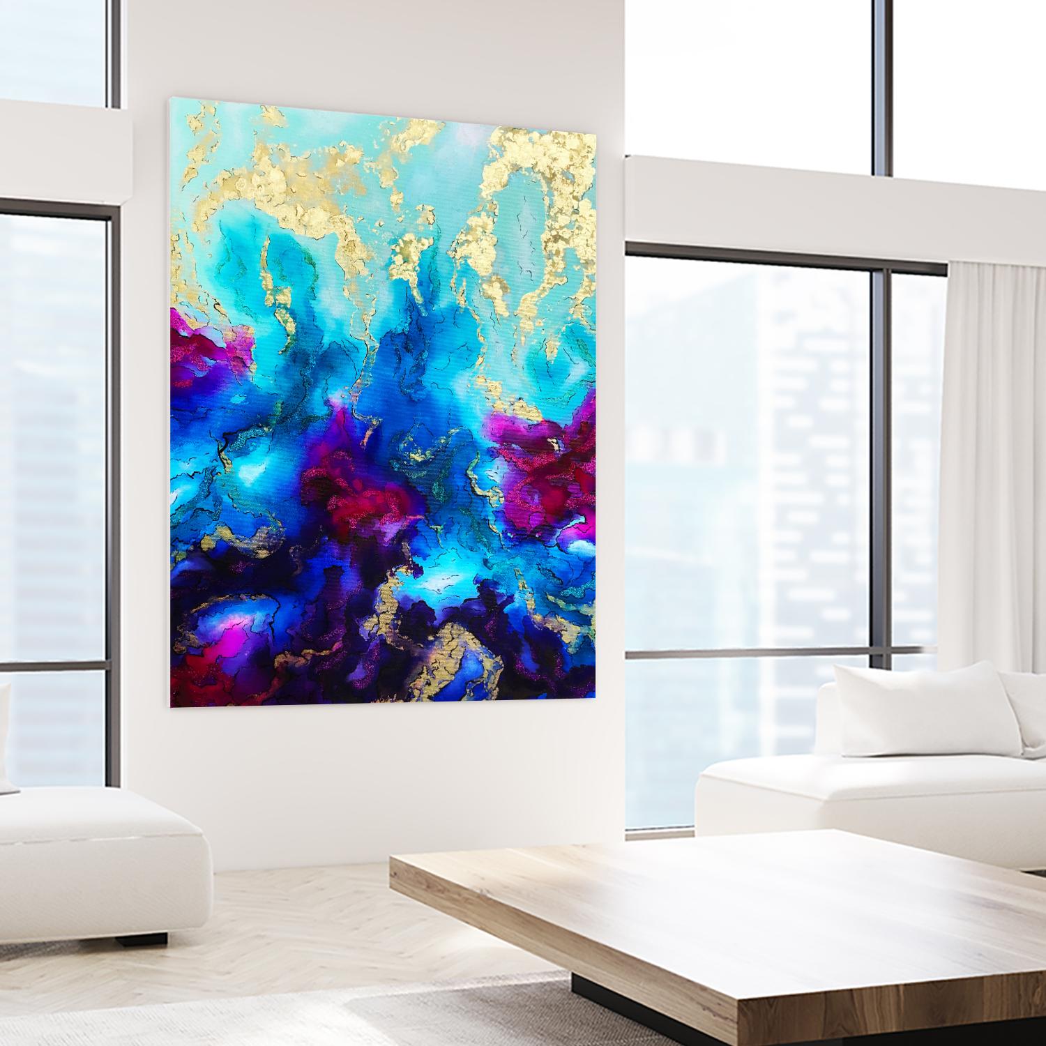 Al Magisti by Alyson Mccrink on GIANT ART - blue abstract