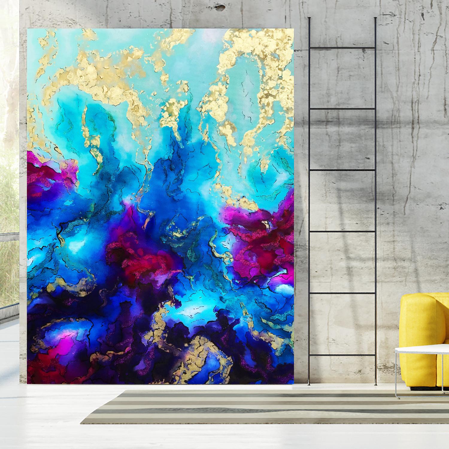 Al Magisti by Alyson Mccrink on GIANT ART - blue abstract