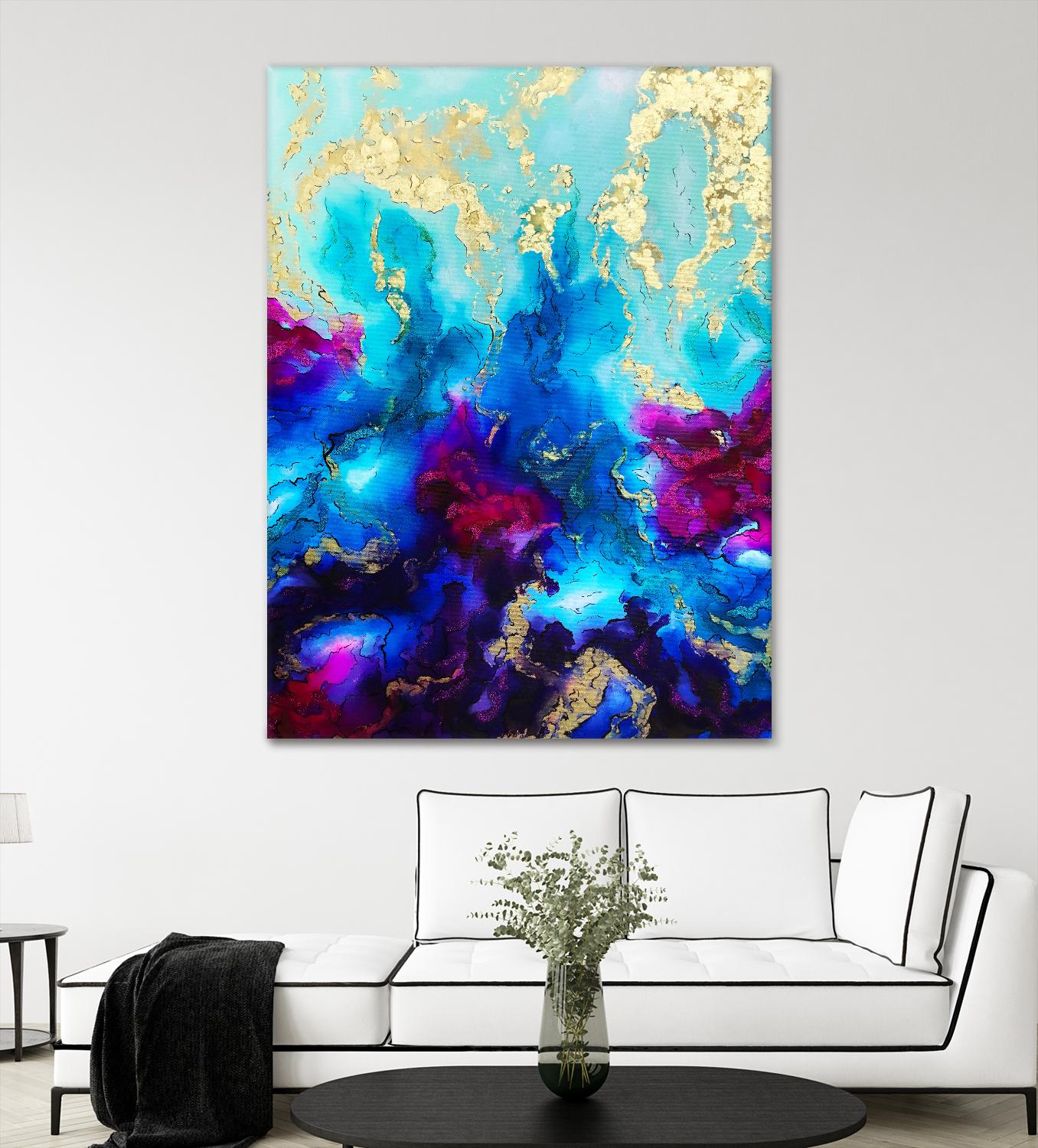 Al Magisti by Alyson Mccrink on GIANT ART - blue abstract