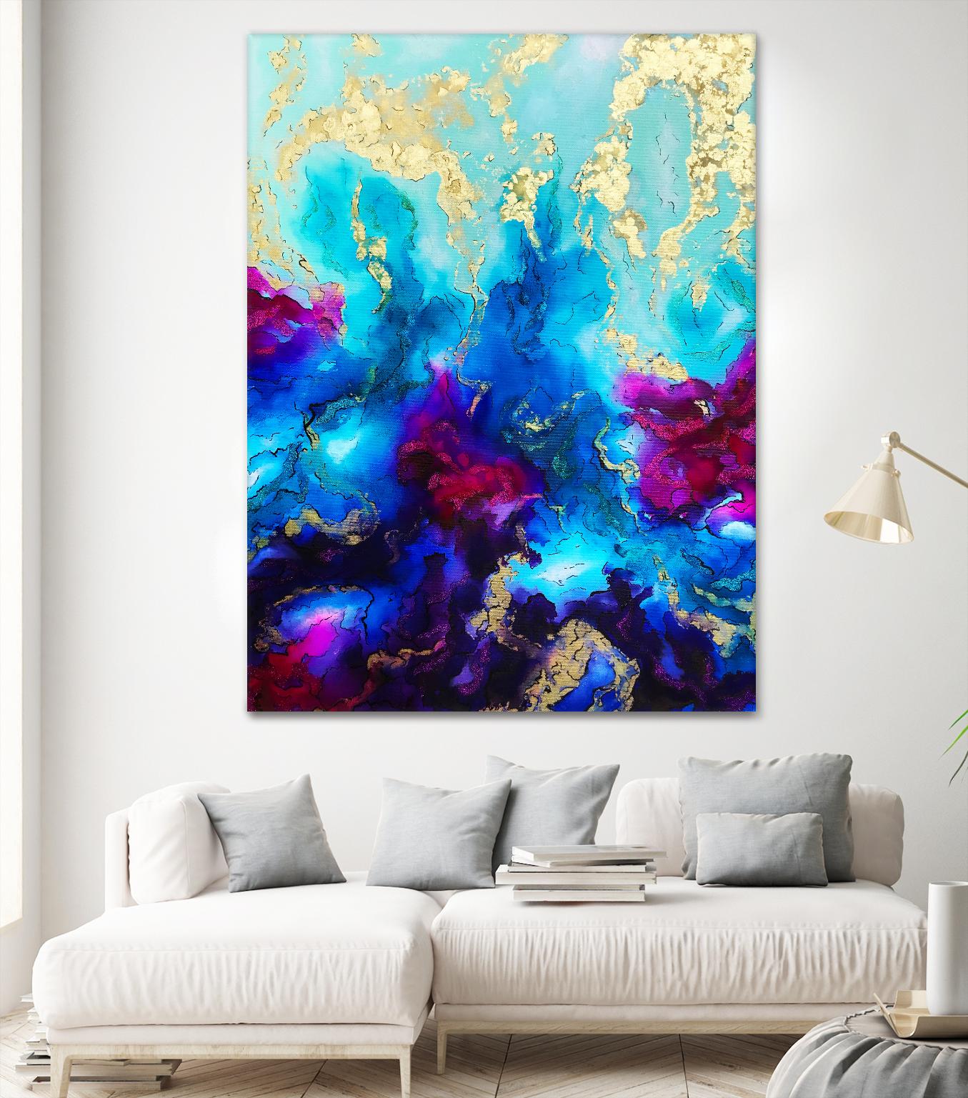 Al Magisti by Alyson Mccrink on GIANT ART - blue abstract