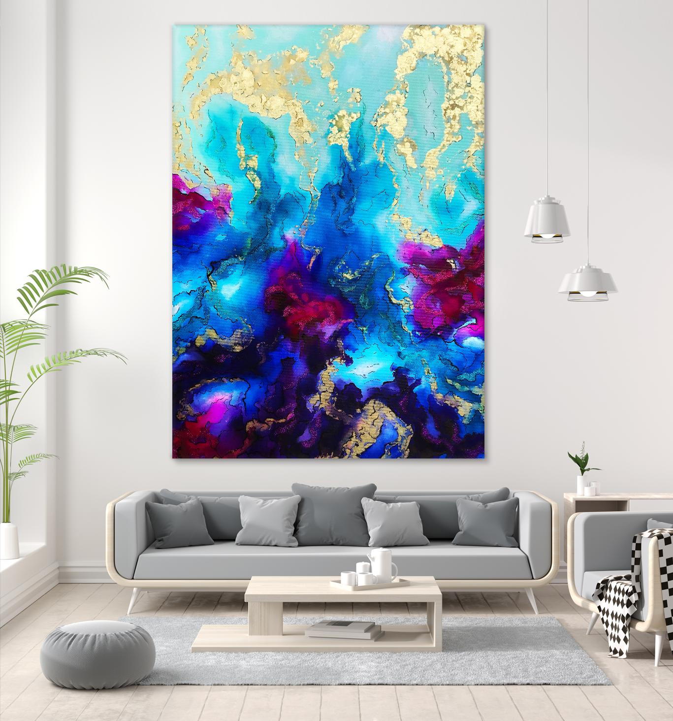 Al Magisti by Alyson Mccrink on GIANT ART - blue abstract