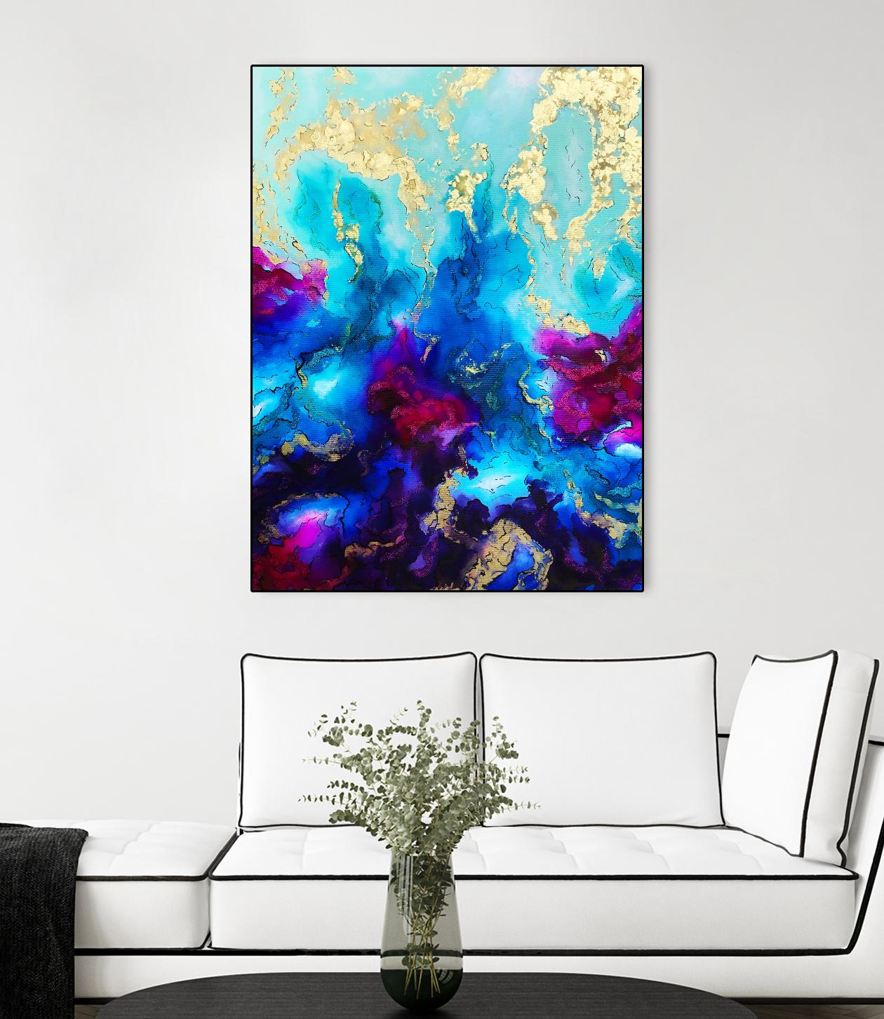 Al Magisti by Alyson Mccrink on GIANT ART - blue abstract