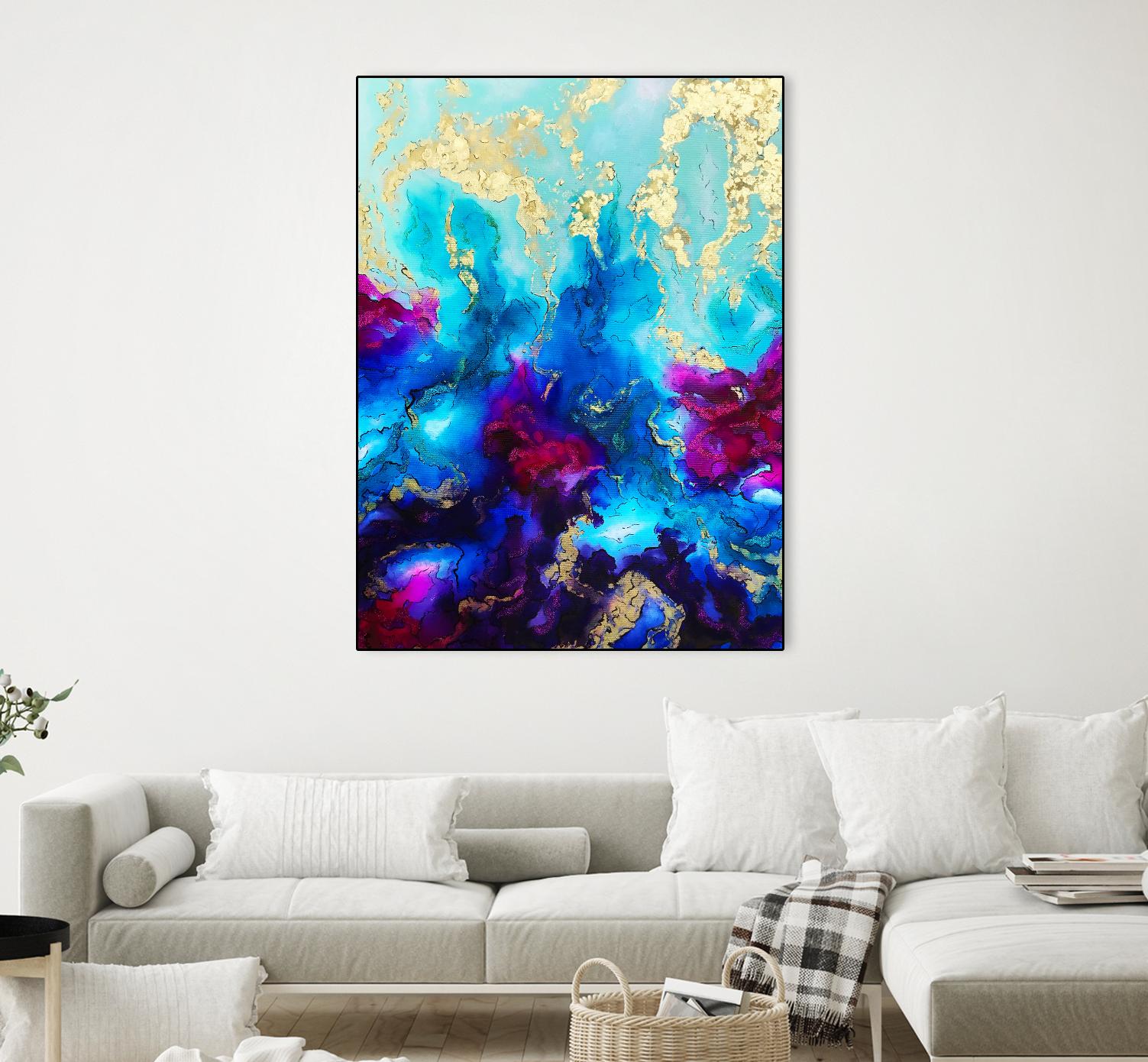 Al Magisti by Alyson Mccrink on GIANT ART - blue abstract