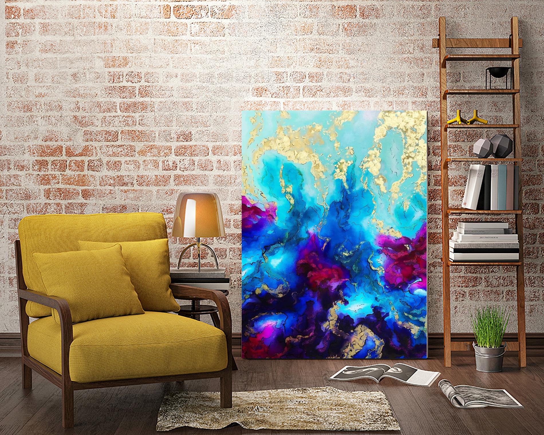 Al Magisti by Alyson Mccrink on GIANT ART - gold abstract abstract