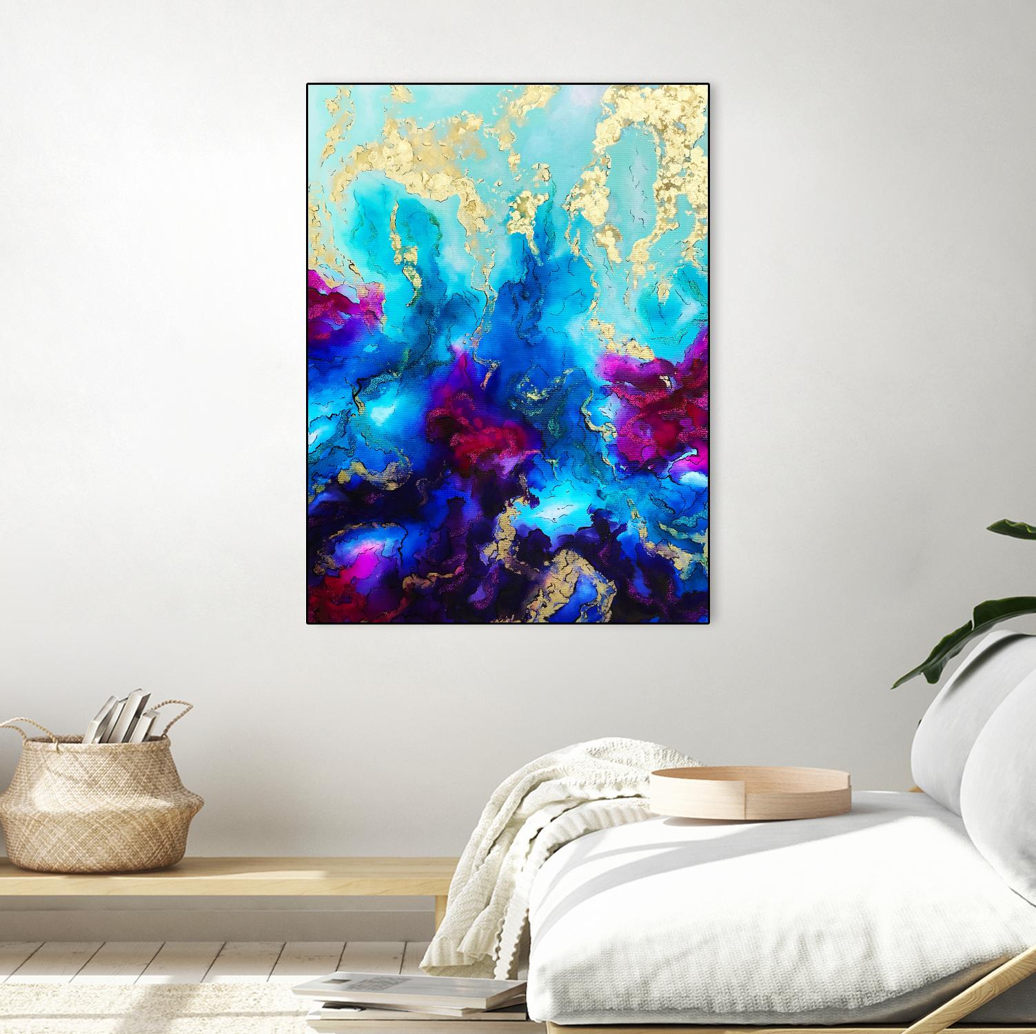 Al Magisti by Alyson Mccrink on GIANT ART - blue abstract