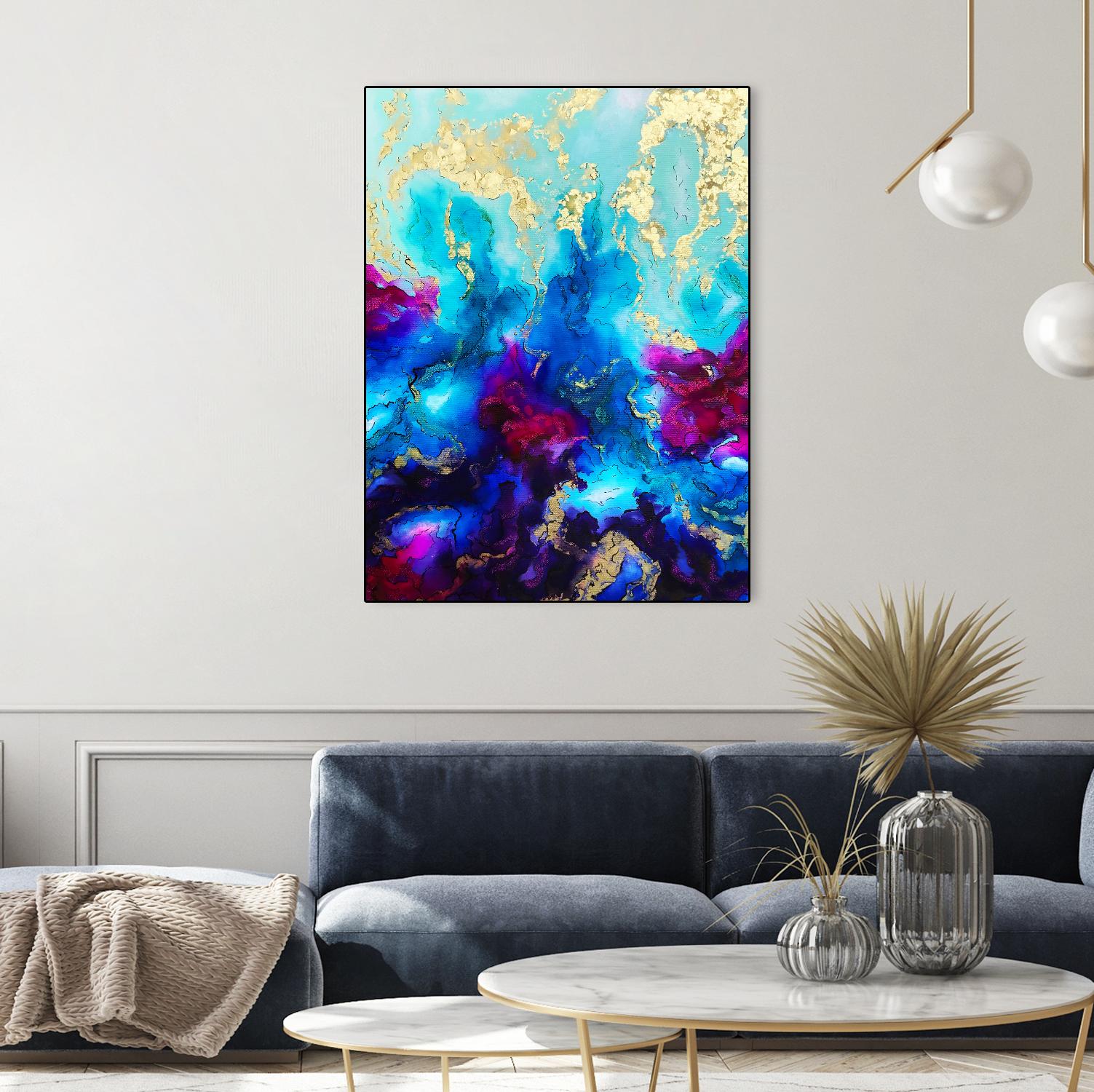 Al Magisti by Alyson Mccrink on GIANT ART - blue abstract