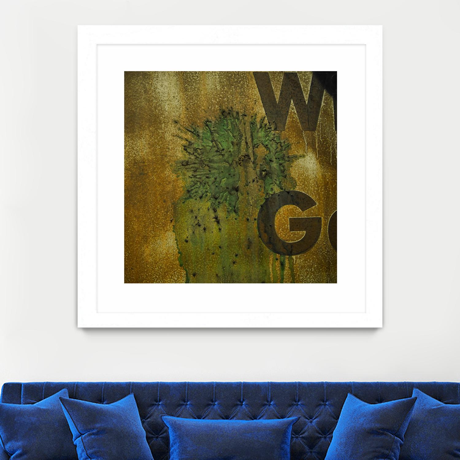 Rusty Panel by Jean-François Dupuis on GIANT ART - beige typography artiste québécois