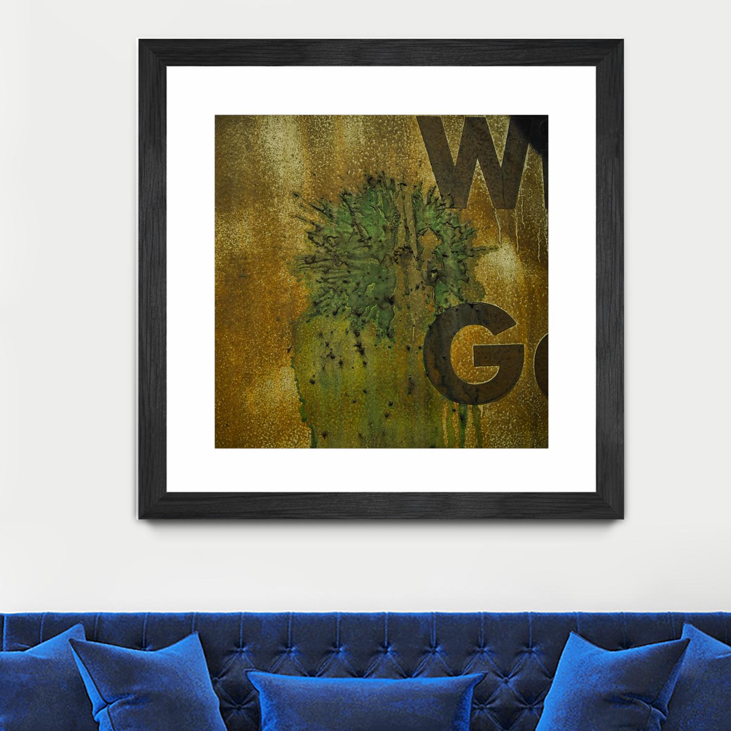 Rusty Panel by Jean-François Dupuis on GIANT ART - beige typography artiste québécois