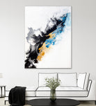 Wish Come True by Alyson Mccrink on GIANT ART - blue abstract linéaire