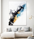 Wish Come True by Alyson Mccrink on GIANT ART - blue abstract linéaire
