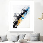 Wish Come True by Alyson Mccrink on GIANT ART - blue abstract linéaire