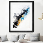 Wish Come True by Alyson Mccrink on GIANT ART - blue abstract linéaire