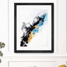 Wish Come True by Alyson Mccrink on GIANT ART - blue abstract linéaire