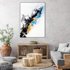 Wish Come True by Alyson Mccrink on GIANT ART - blue abstract linéaire