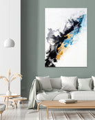 Wish Come True by Alyson Mccrink on GIANT ART - blue abstract linéaire