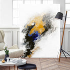 Riverbed by Alyson Mccrink on GIANT ART - yellow abstract
