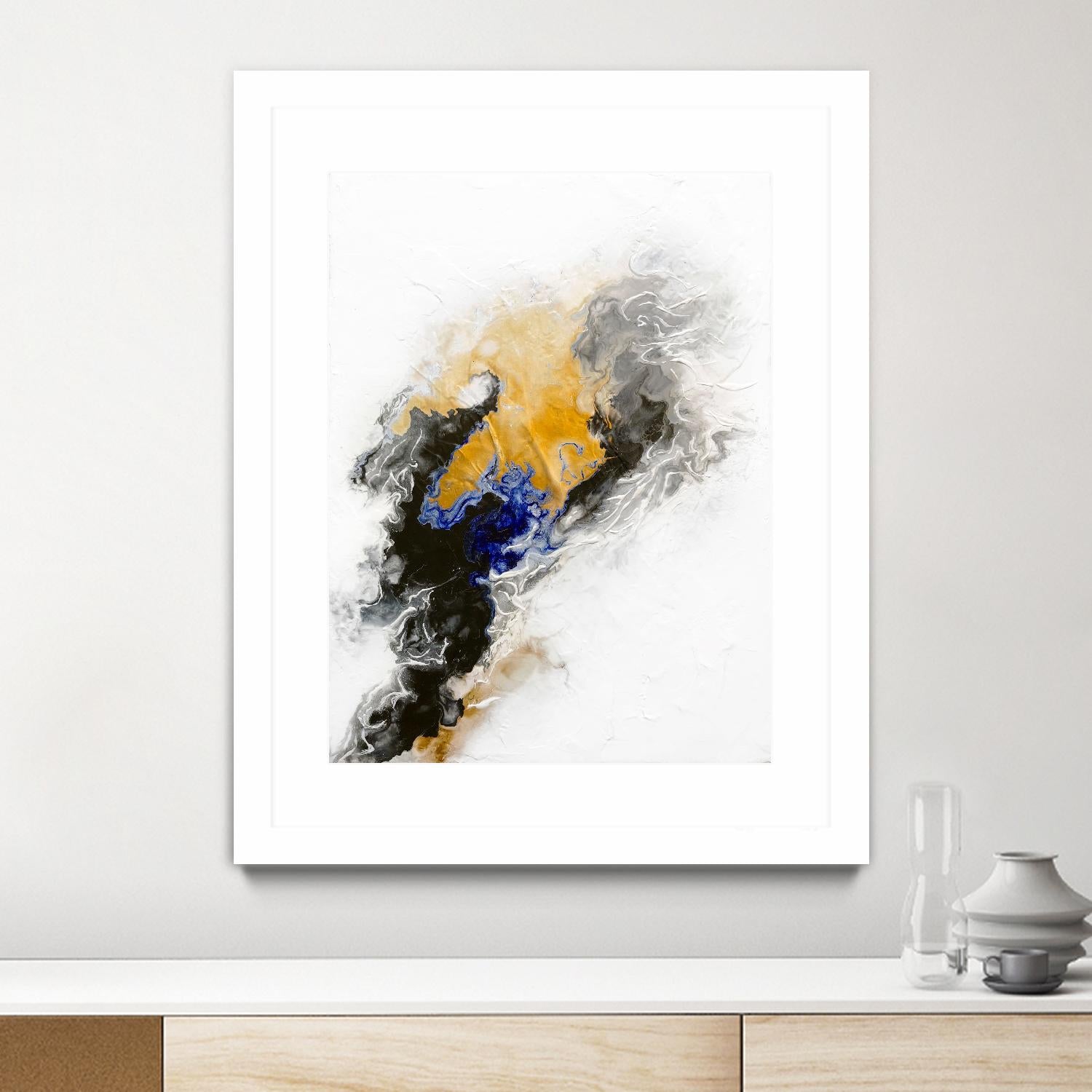 Riverbed by Alyson Mccrink on GIANT ART - blue abstract abstract