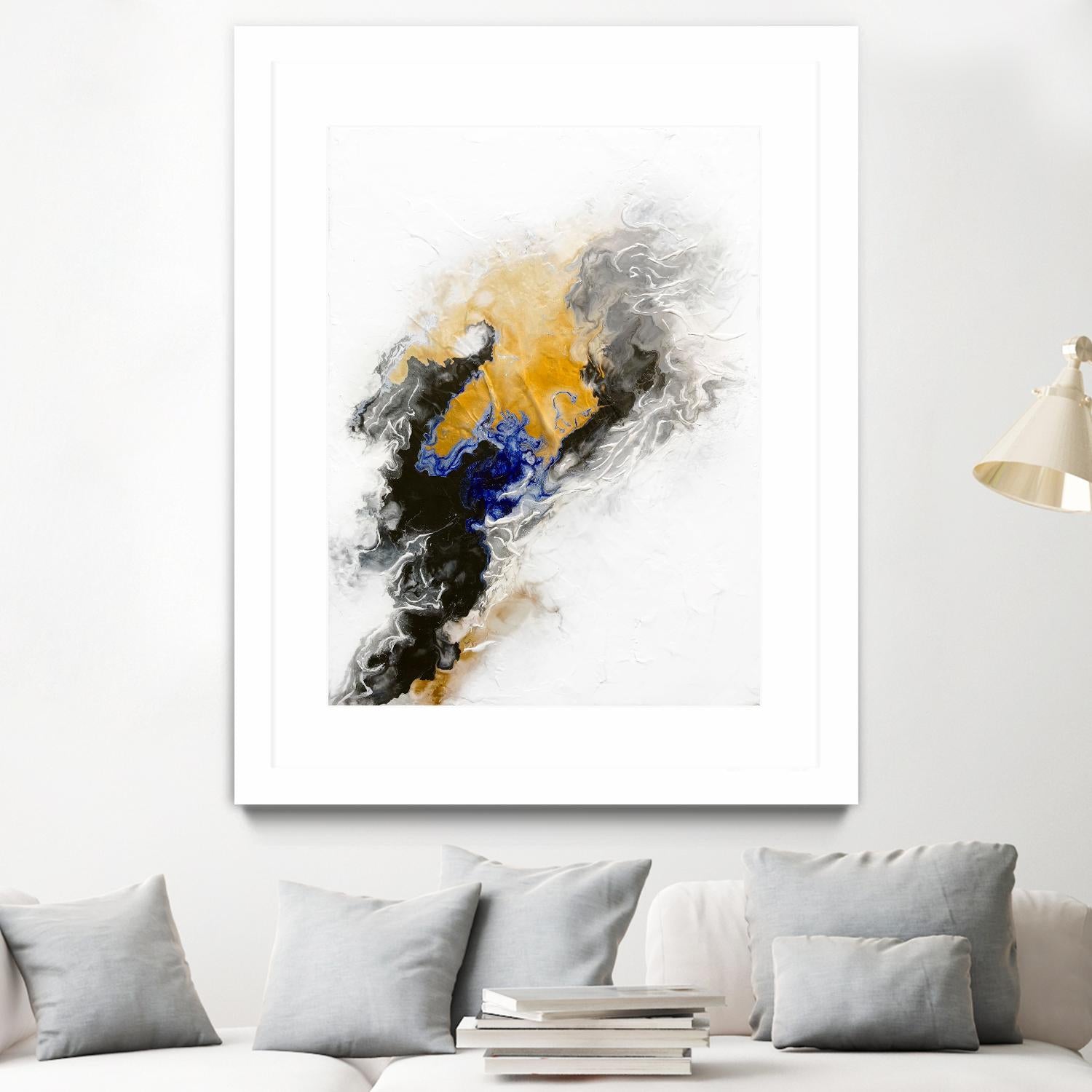 Riverbed by Alyson Mccrink on GIANT ART - blue abstract abstract