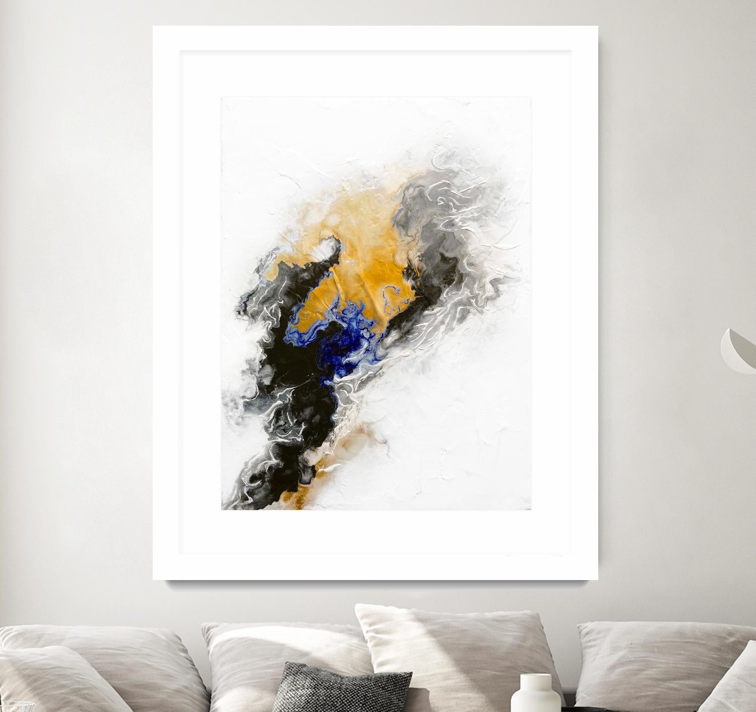 Riverbed by Alyson Mccrink on GIANT ART - blue abstract abstract