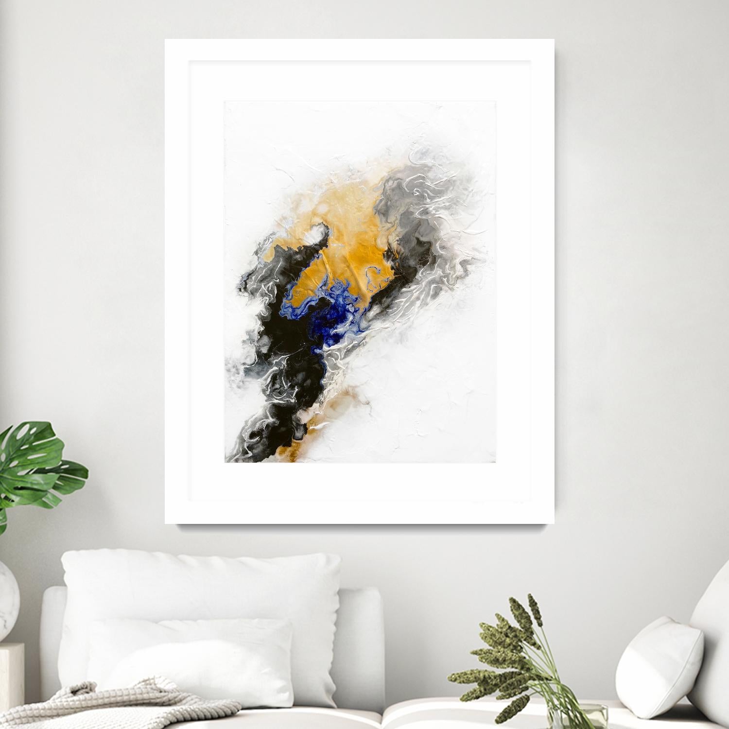 Riverbed by Alyson Mccrink on GIANT ART - blue abstract abstract