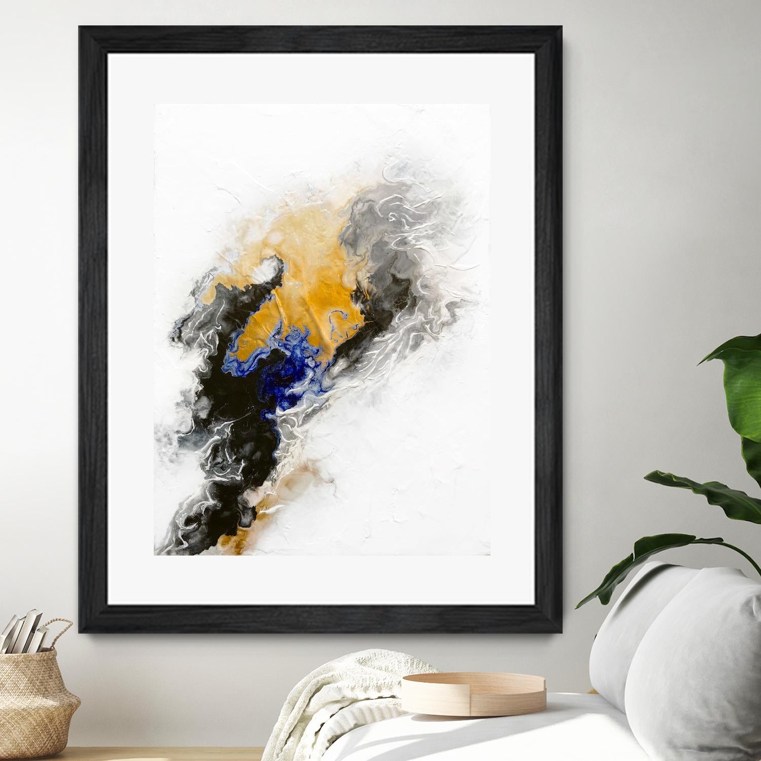 Riverbed by Alyson Mccrink on GIANT ART - blue abstract abstract