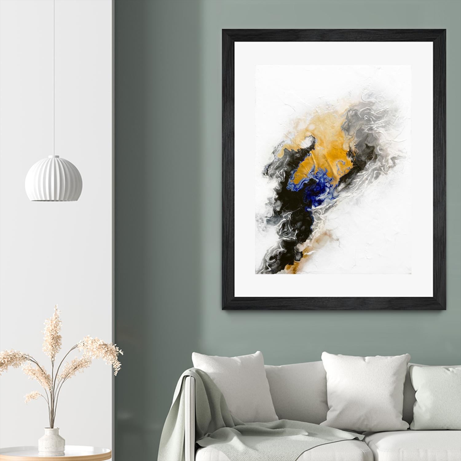 Riverbed by Alyson Mccrink on GIANT ART - blue abstract abstract