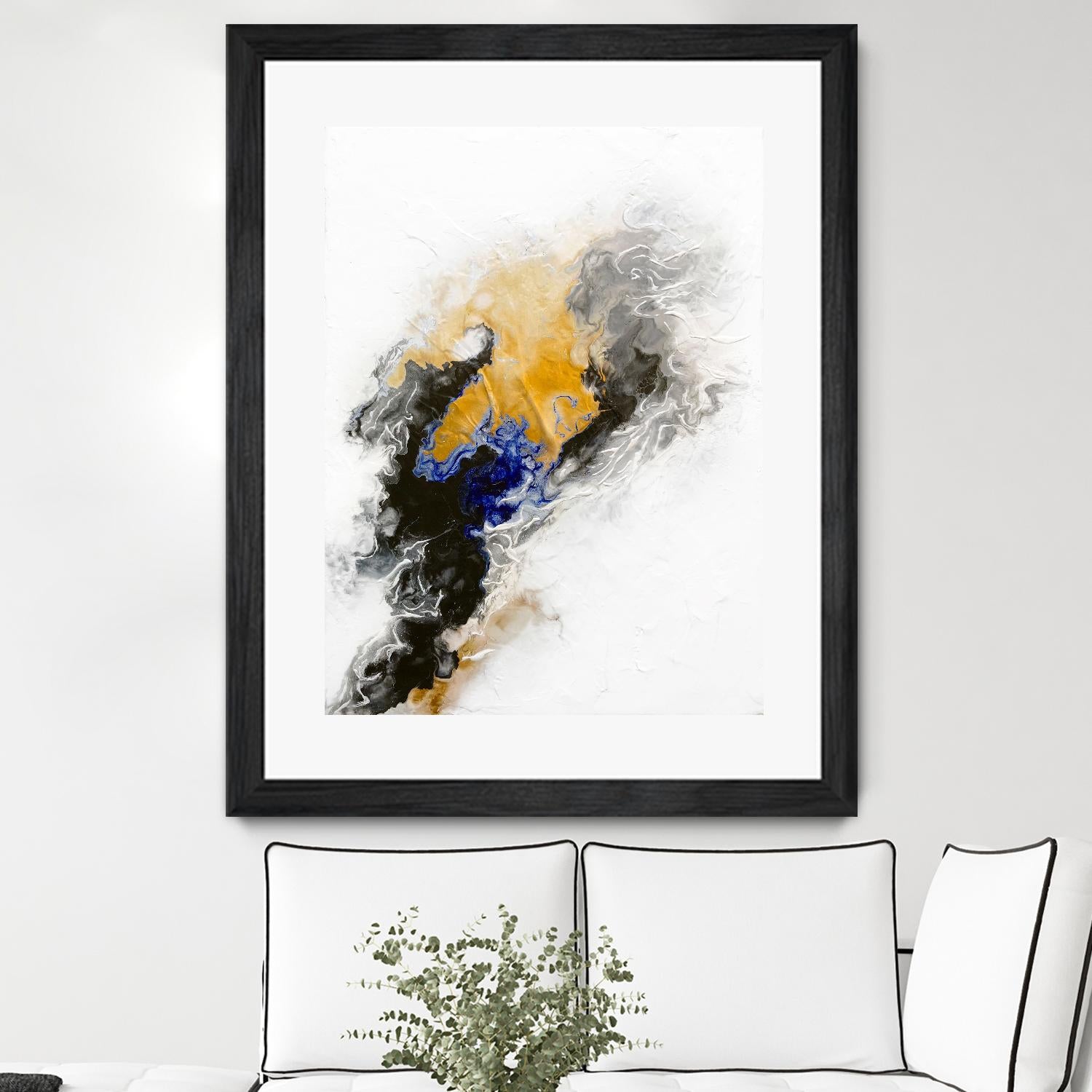 Riverbed by Alyson Mccrink on GIANT ART - blue abstract abstract