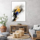 Riverbed by Alyson Mccrink on GIANT ART - yellow abstract