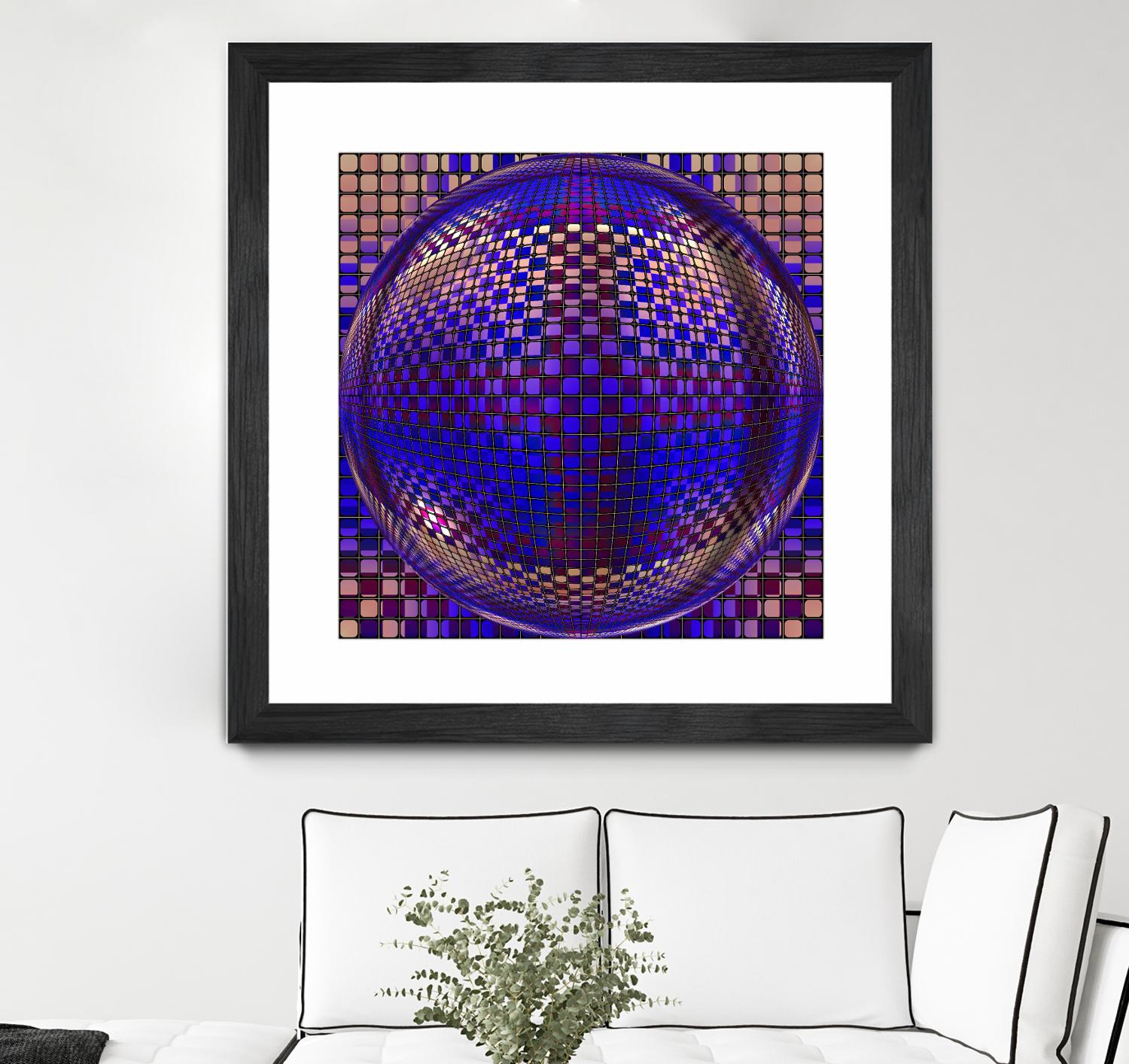 Motown III by Jefd on GIANT ART - blue digital round