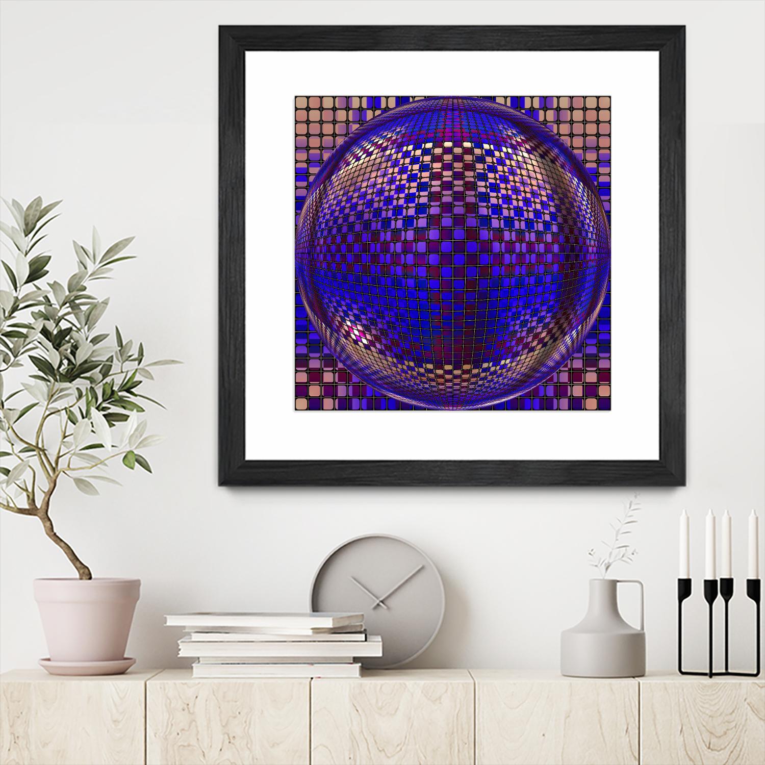 Motown III by Jefd on GIANT ART - blue digital round