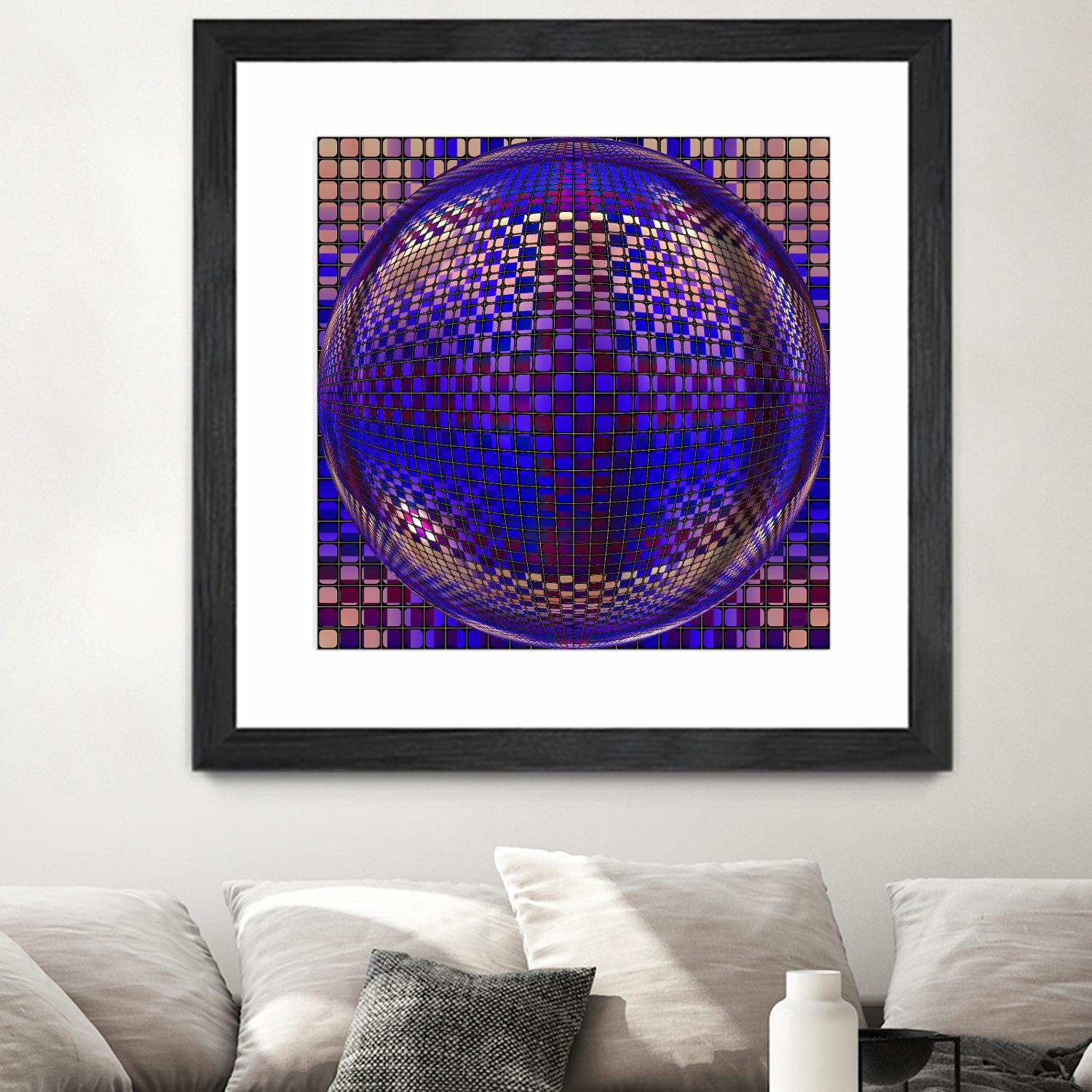 Motown III by Jefd on GIANT ART - blue digital round