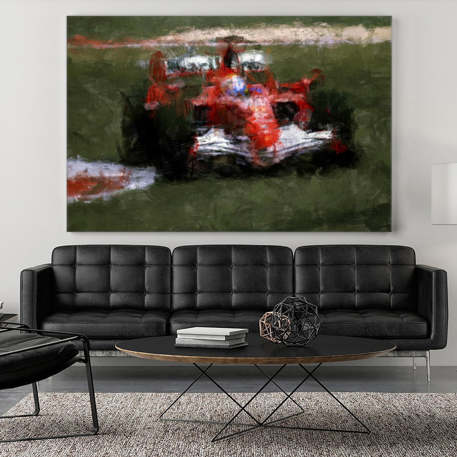 Formula 1 - II by Jean-François Dupuis on GIANT ART - red transportation automobile