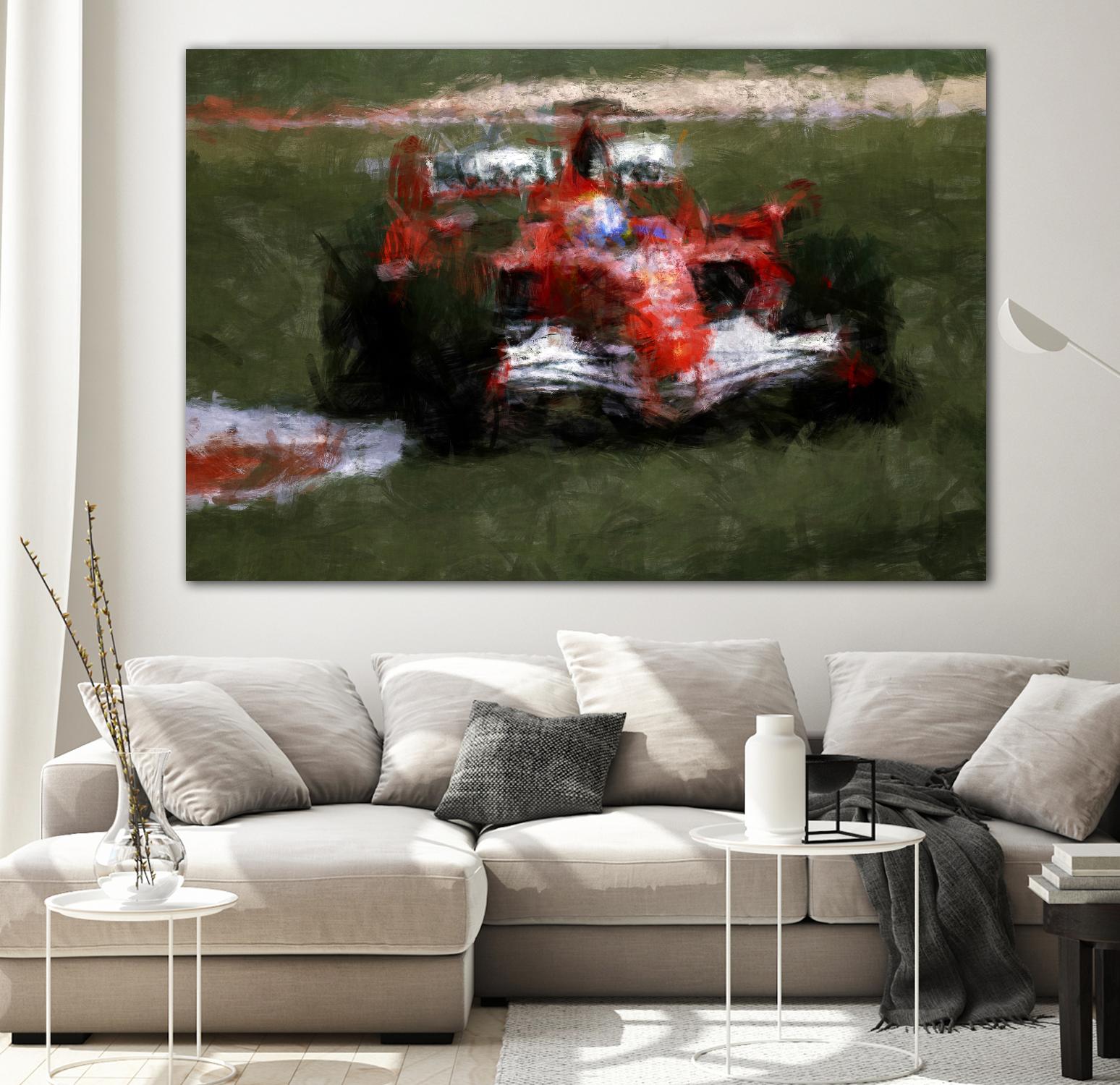 Formula 1 - II by Jean-François Dupuis on GIANT ART - red transportation automobile