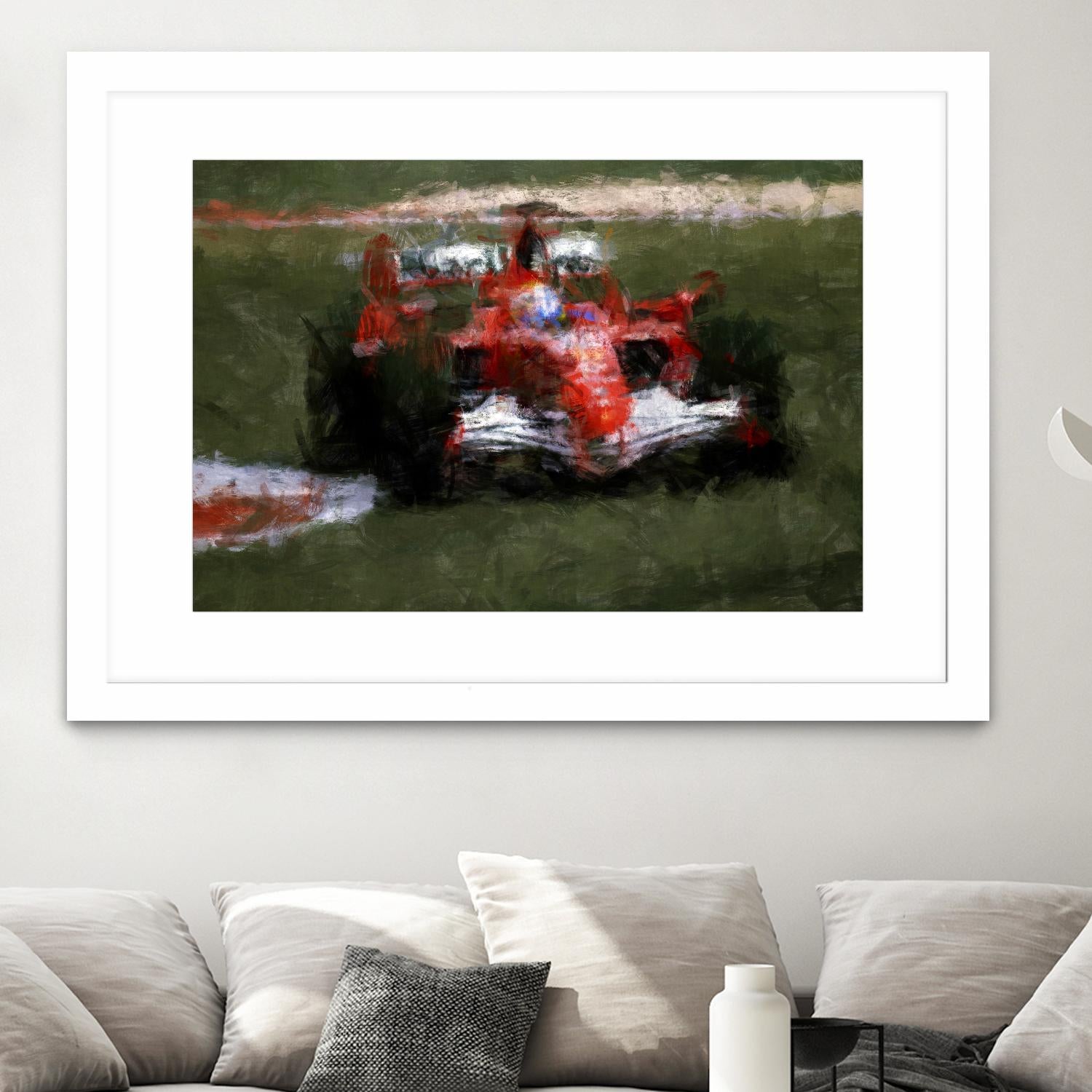 Formula 1 - II by Jean-François Dupuis on GIANT ART - red transportation automobile