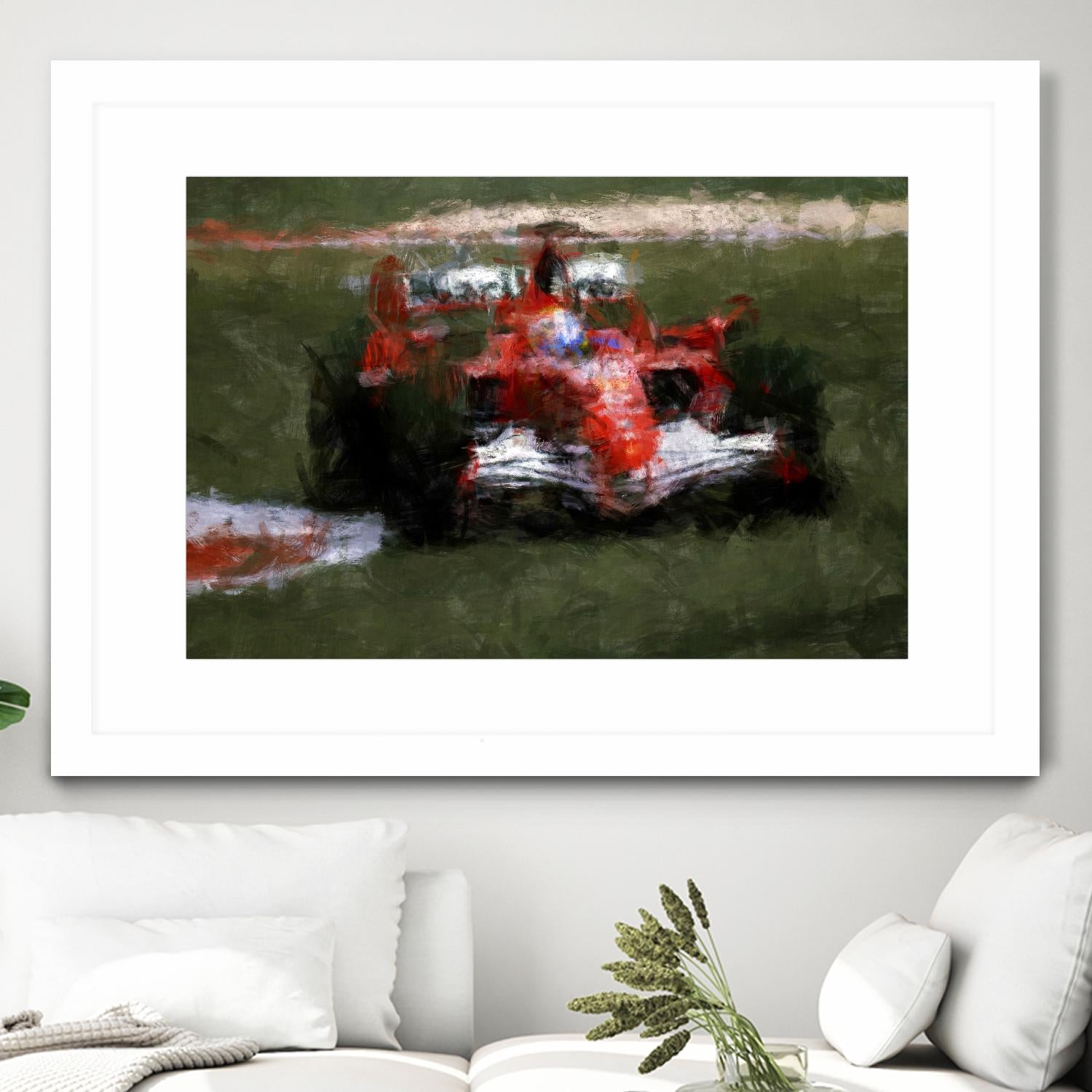 Formula 1 - II by Jean-François Dupuis on GIANT ART - red transportation automobile