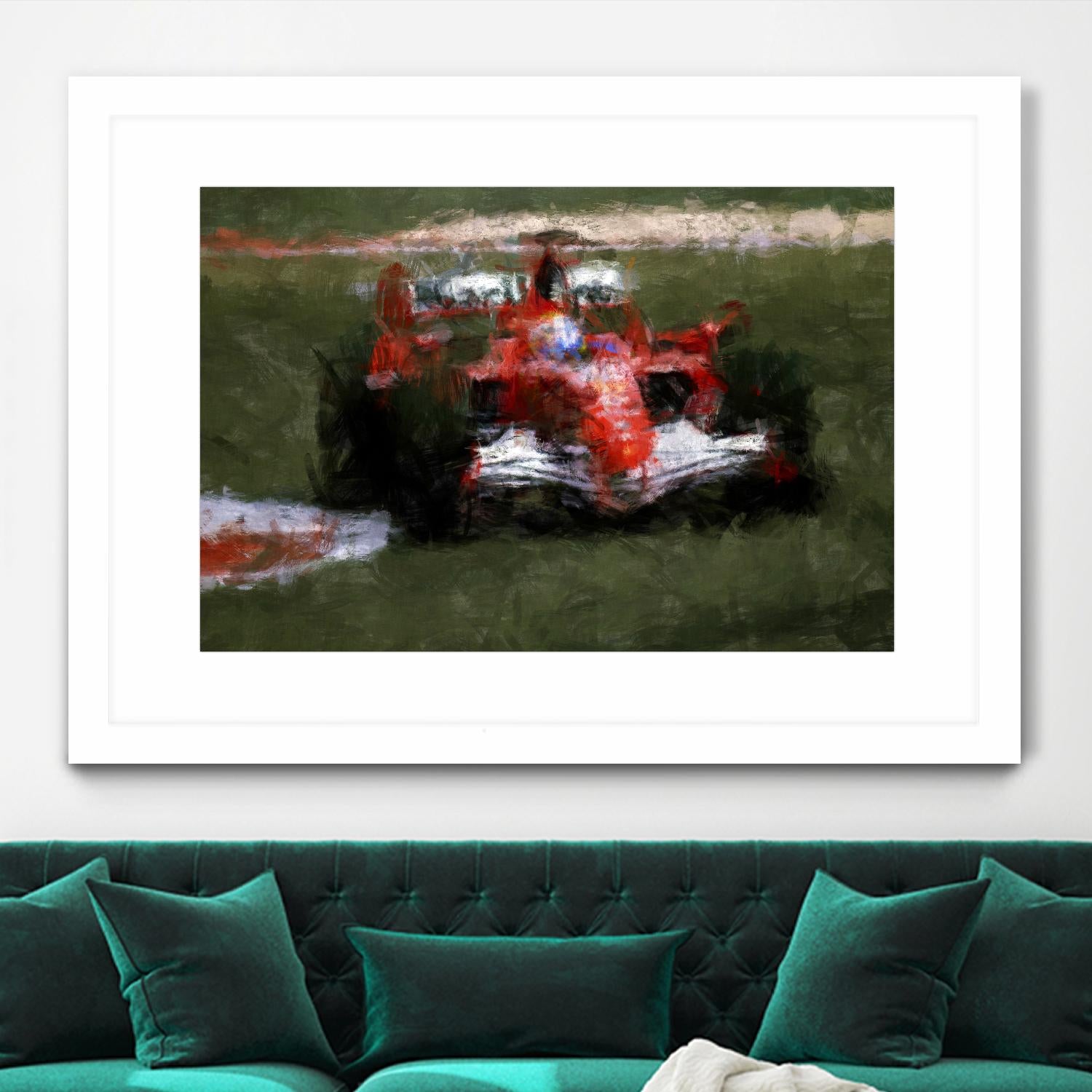 Formula 1 - II by Jean-François Dupuis on GIANT ART - red transportation automobile