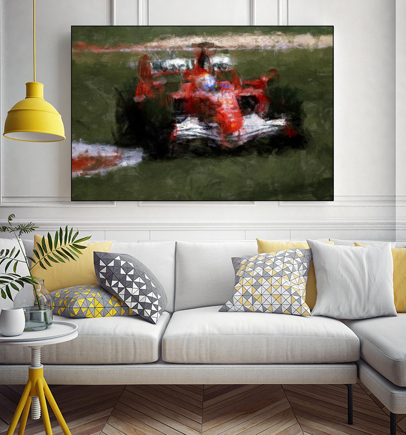 Formula 1 - II by Jean-François Dupuis on GIANT ART - red transportation automobile