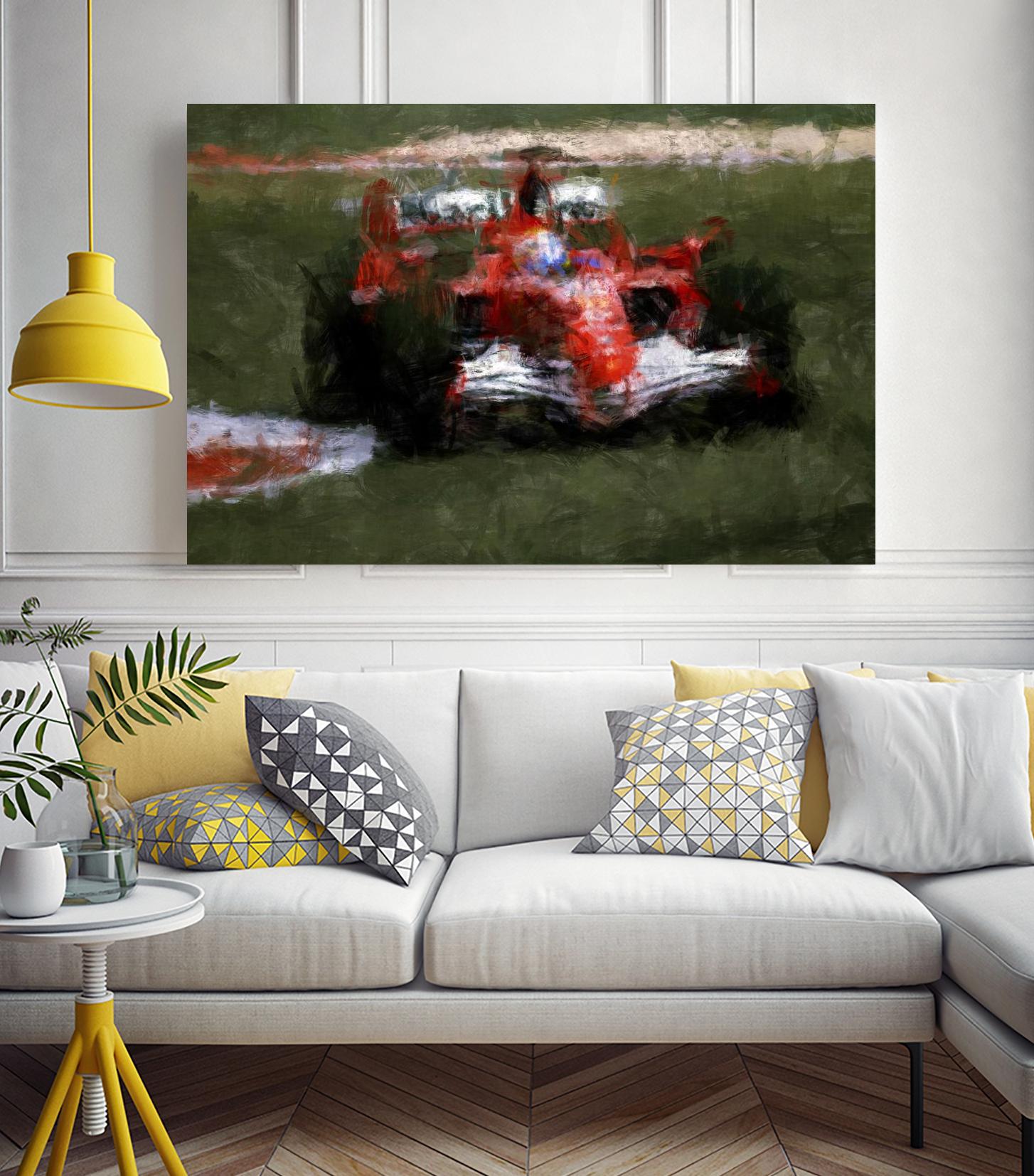 Formula 1 - II by Jean-François Dupuis on GIANT ART - red transportation automobile