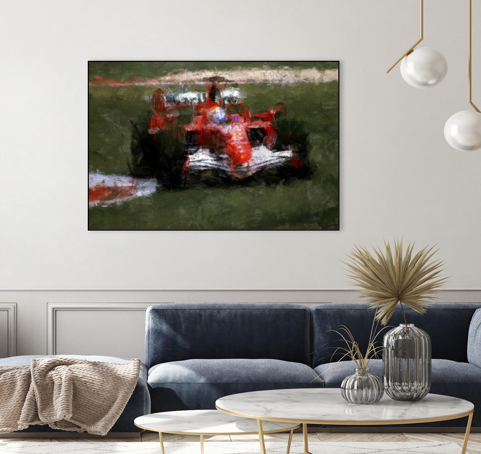 Formula 1 - II by Jean-François Dupuis on GIANT ART - red transportation automobile