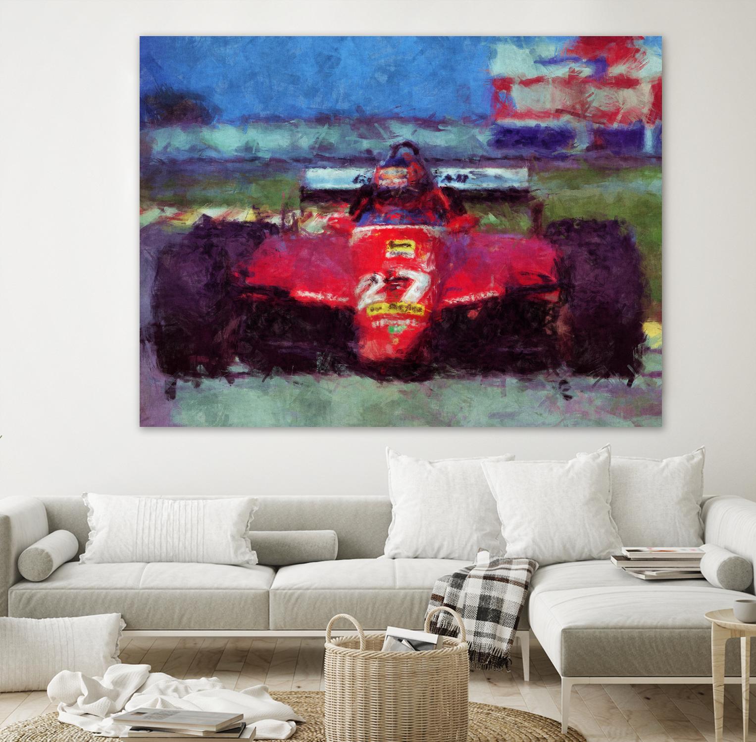 Formula 1 - IV by Jean-François Dupuis on GIANT ART - red transportation automobile