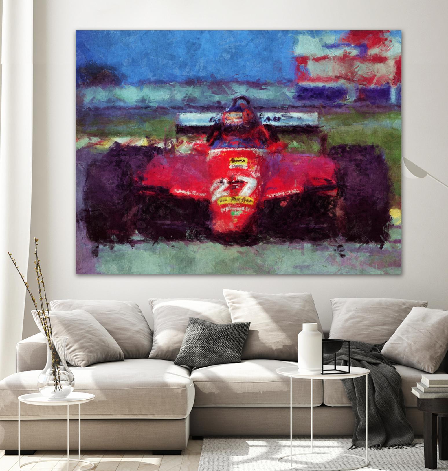 Formula 1 - IV by Jean-François Dupuis on GIANT ART - red transportation automobile